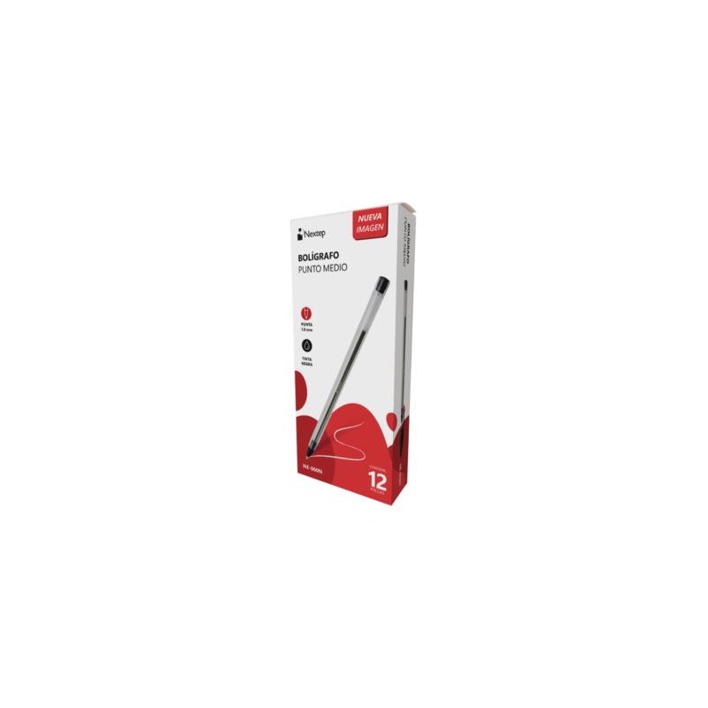 CAJA C/12 PLUMAS NEXTEP PUNTO MEDIO 1MM
