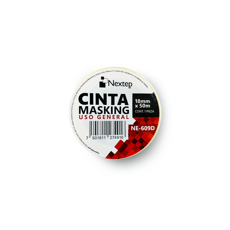 CINTA MASKING TAPE 18MMX50M NEXTEP