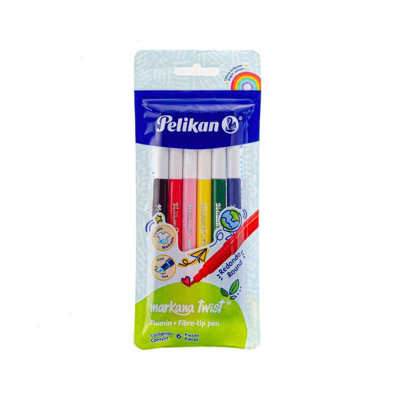 PLUMONES PELIKAN MARKANA C/6