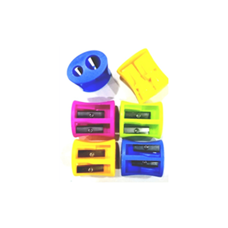SACAPUNTAS DOBLE PLASTICO INDRA INDIVIDUAL