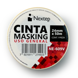 CINTA MASKING TAPE 24MMX50M NEXTEP