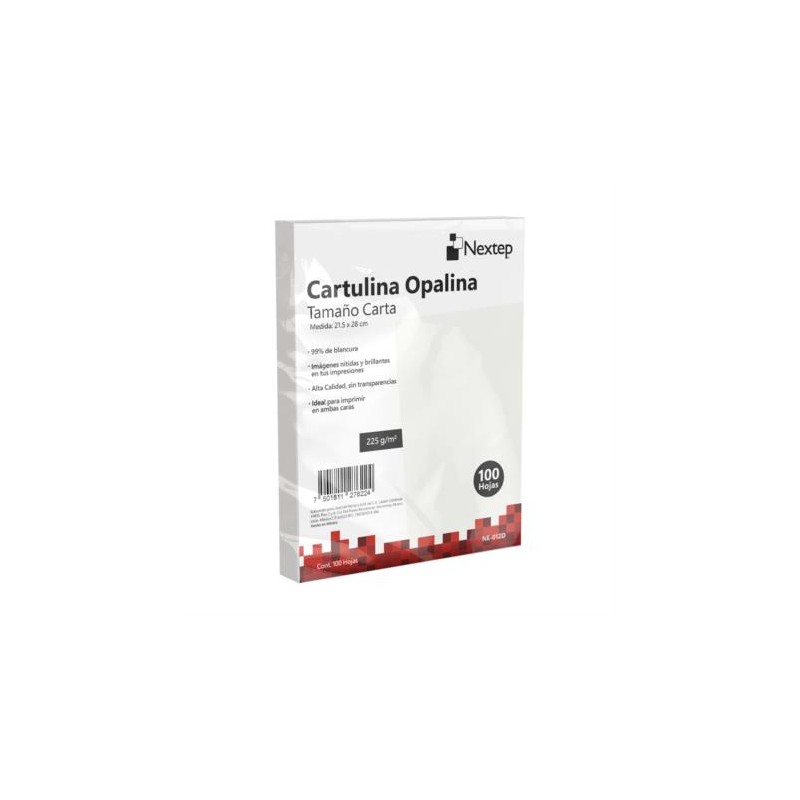PAPEL OPALINA BLANCA 225GRS C/100