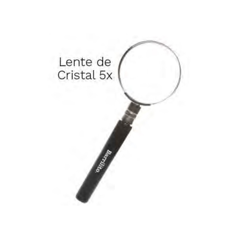 LUPA BARRILITO METÁLICA 5CM