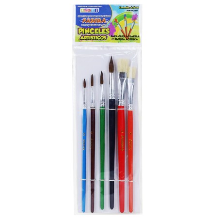 JUEGO DE PINCELES PASCUA C/6