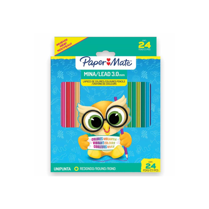 COLORES LARGOS PAPER MATE C/24