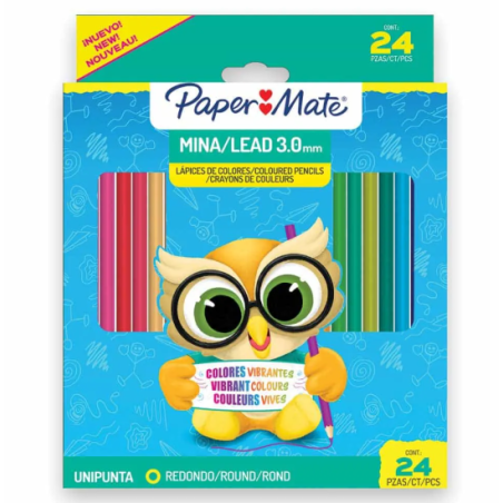 COLORES LARGOS PAPER MATE C/24